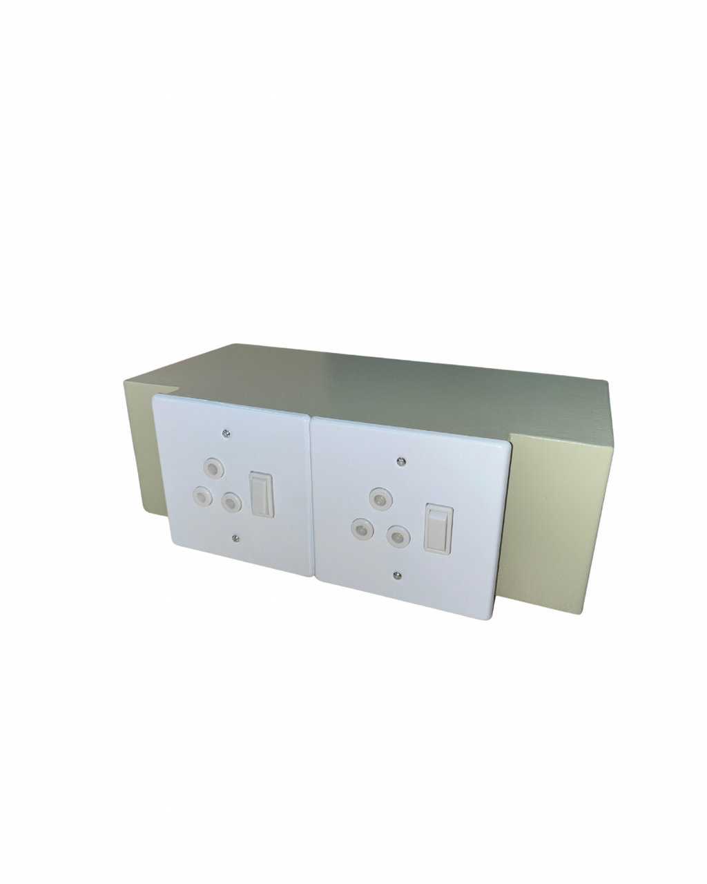 Double plug socket wall safe