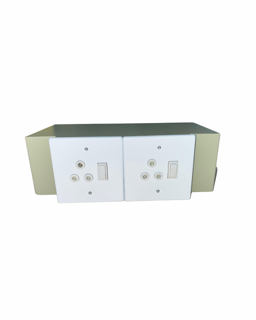 Double plug socket wall safe