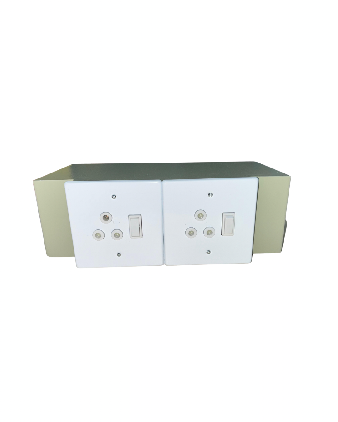 Double plug socket wall safe